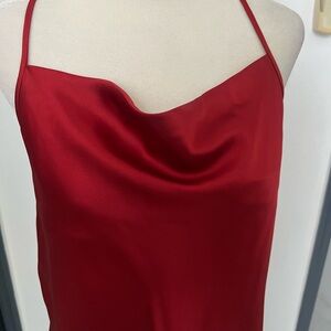 Pleione Vibrant Red Satin Garment